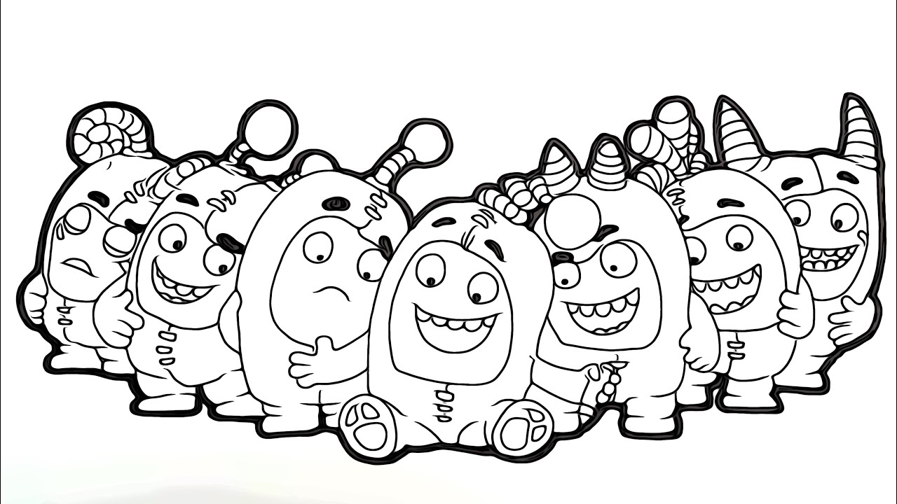 Agical coloring box oddbods coloringpages