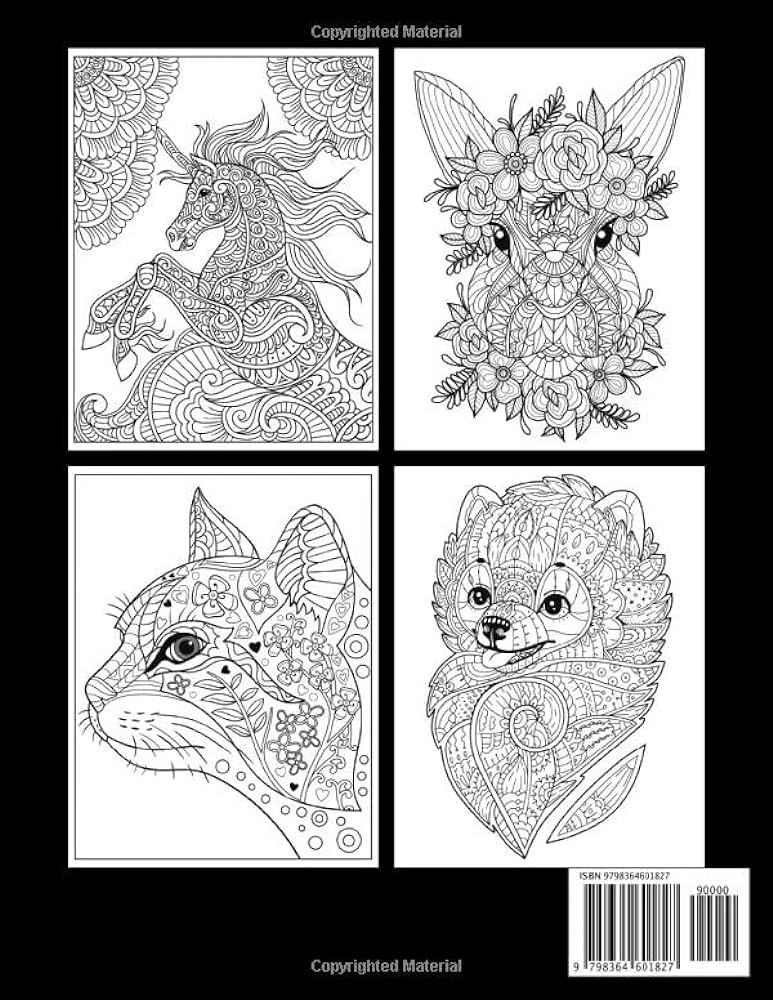 Mindfulness animals adult loring book zen loring book with mindful animal patterns for adults anxiety relief relaxation and meditation stress relieving mandala style animals for adults fun press mfort loring relaxation