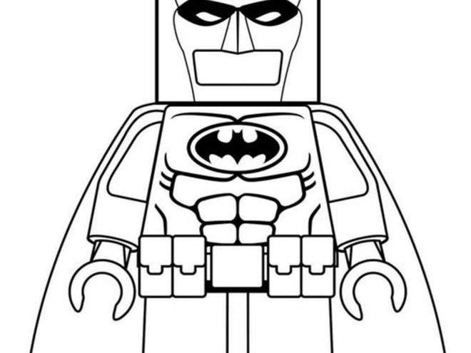 Free easy to print lego batman coloring pages