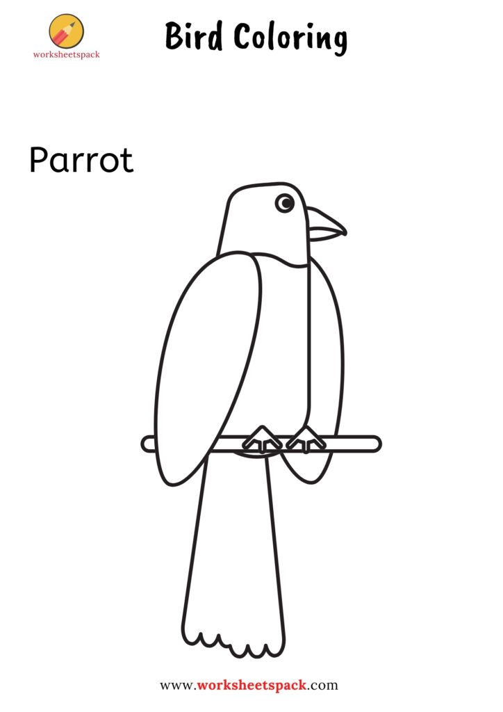 Bird coloring pages