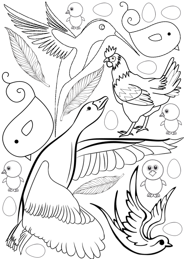 Louring birds rooftop post printables