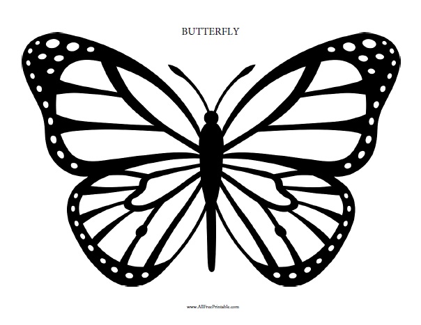 Butterfly coloring page â free printable