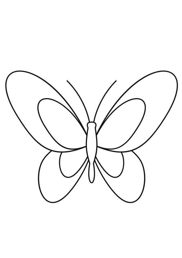 Coloring pages printable butterfly coloring page