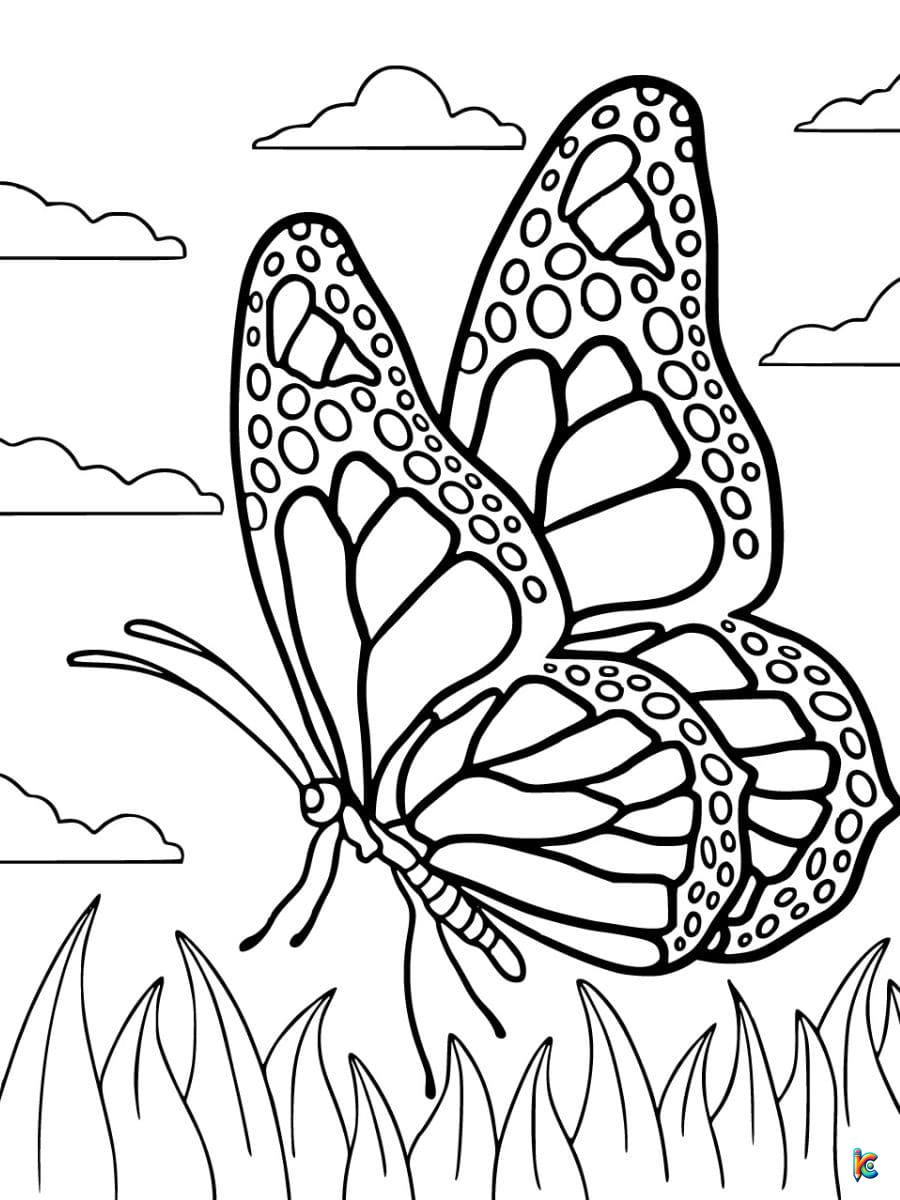 Butterfly coloring pages â