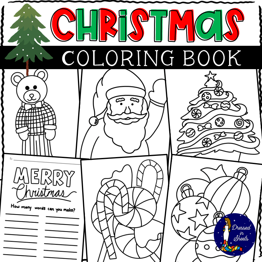 Printable christmas coloring pages made by teachers