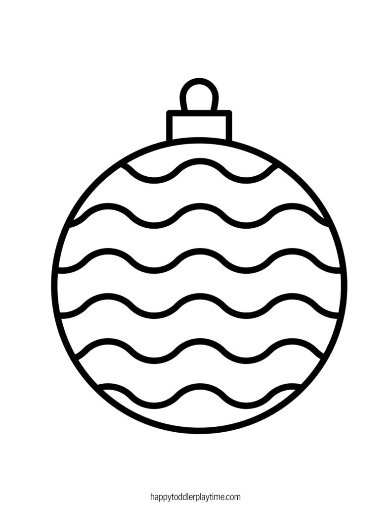 Free printable christmas ornament coloring pages