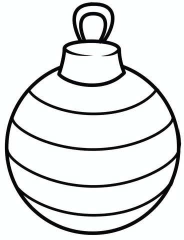 Christmas ornament coloring page free printable coloring pages