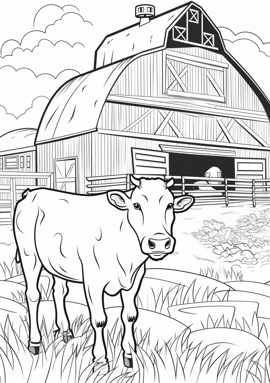 Cow coloring s printable kids fun farm free coloring