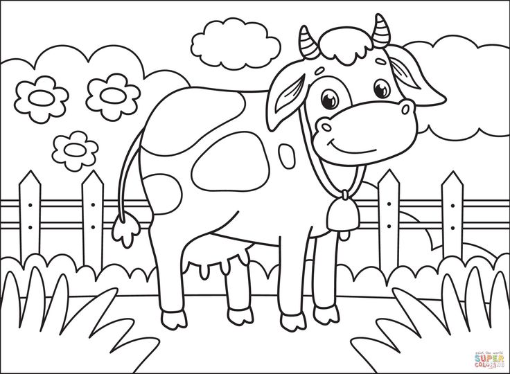 Cow coloring page free printable coloring pages coloring pages cow coloring pages animal coloring pages