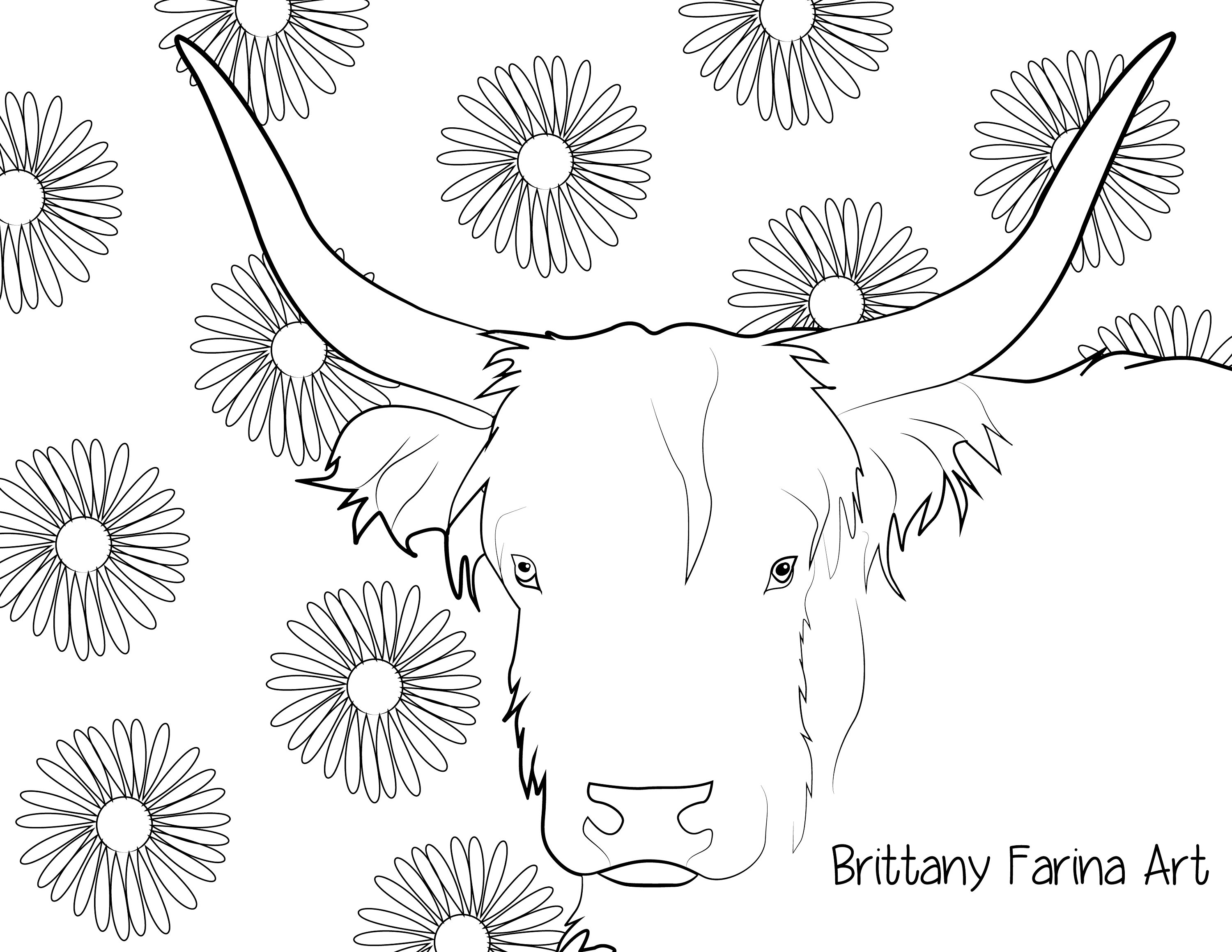 Cow cow coloring page