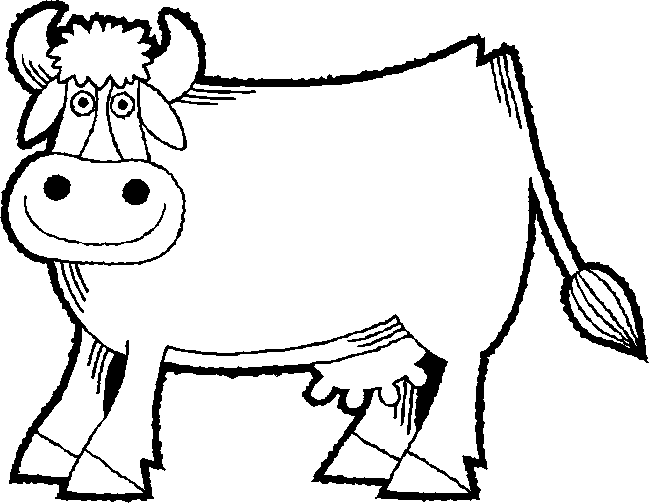 Cow coloring page