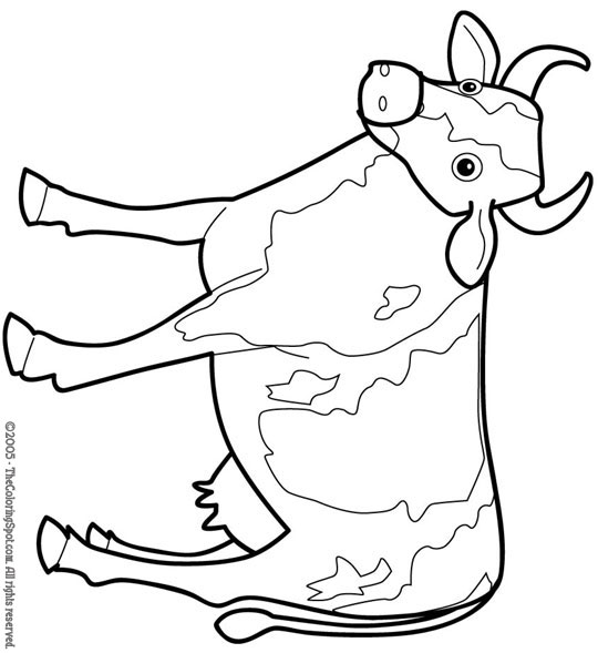 Cow coloring page audio stories for kids free coloring pages colouring printables