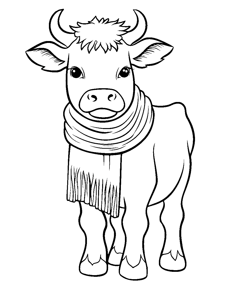 Cow coloring pages free printable sheets