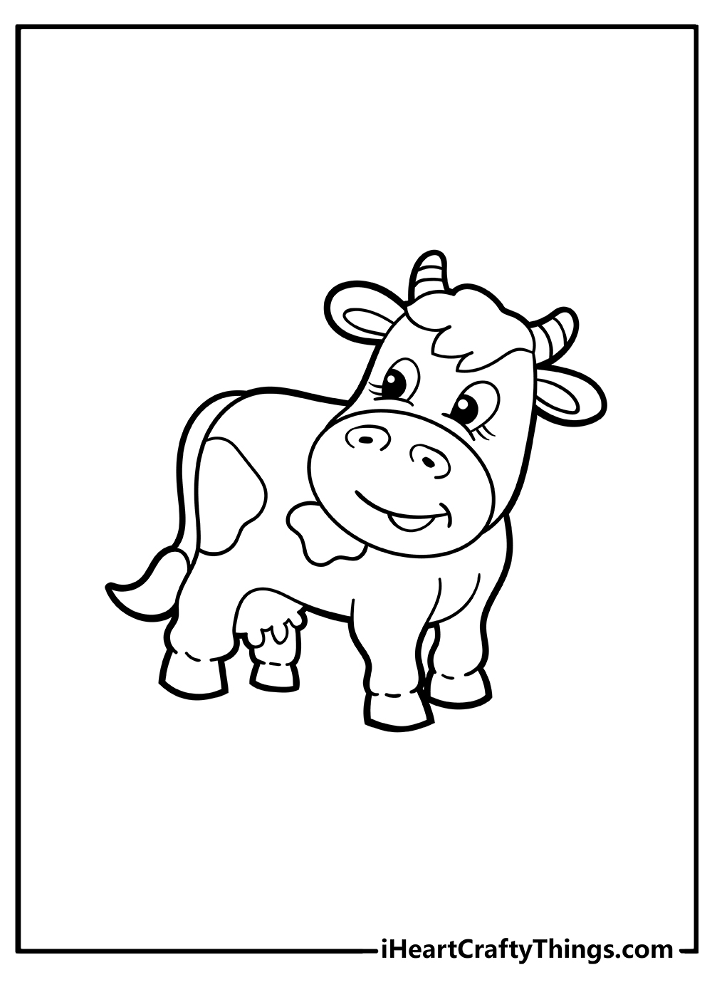 Cow coloring pages free printables