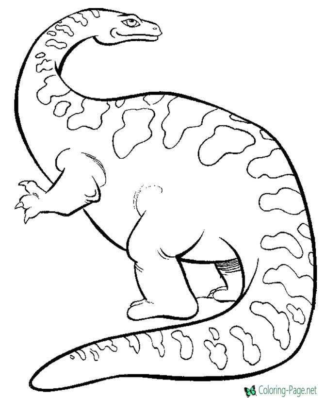 Dinosaurs coloring pages