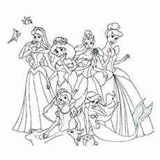 Top free printable princess coloring pages online