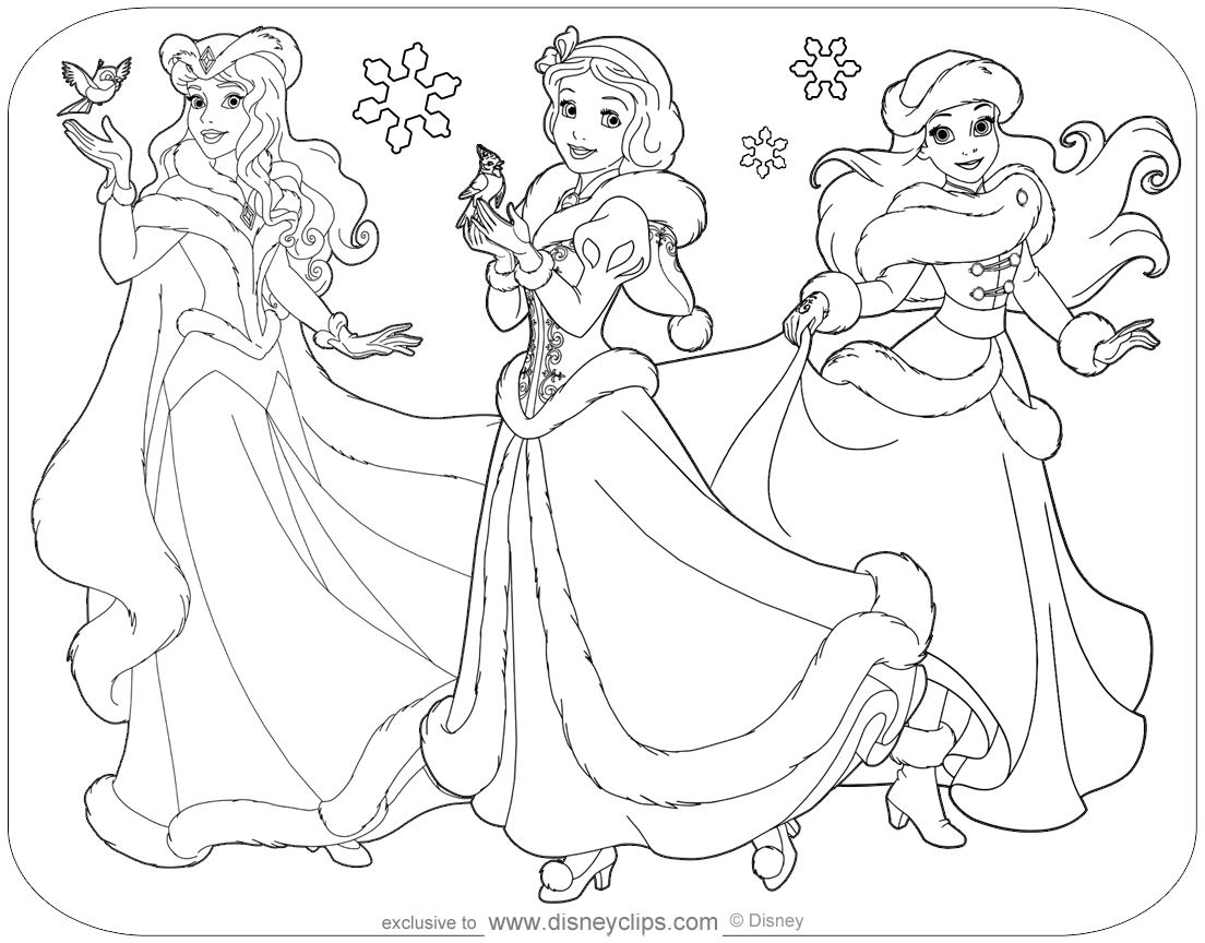 Disney princess coloring pages pdf printables