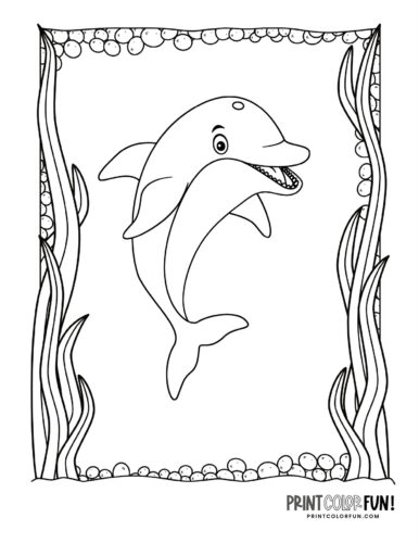 Printable dolphin coloring pages dive into a world of fun crafts learning activities at