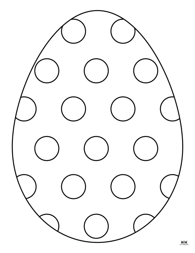 Easter egg templates coloring pages