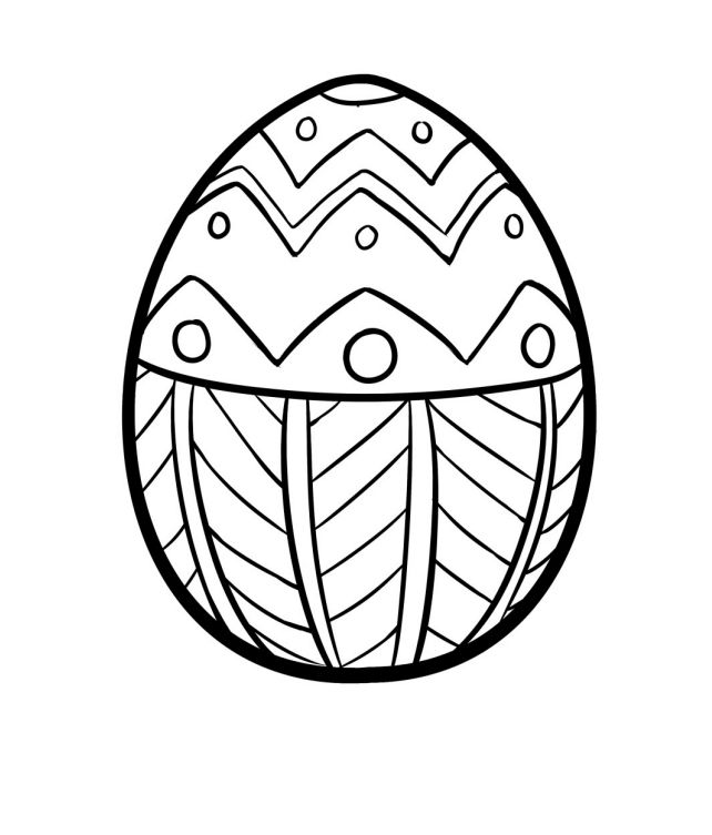 Places for free printable easter egg coloring pages
