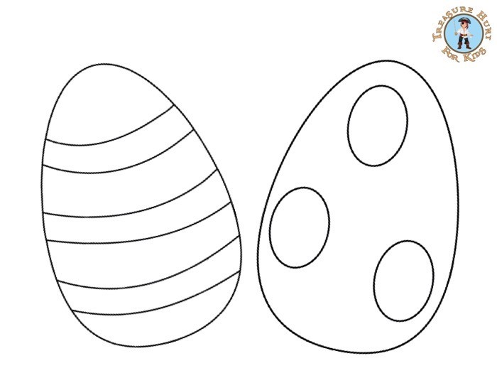 Easter egg coloring page