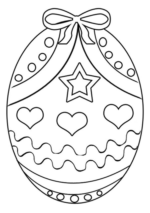 Free printable easter egg coloring pages for kids