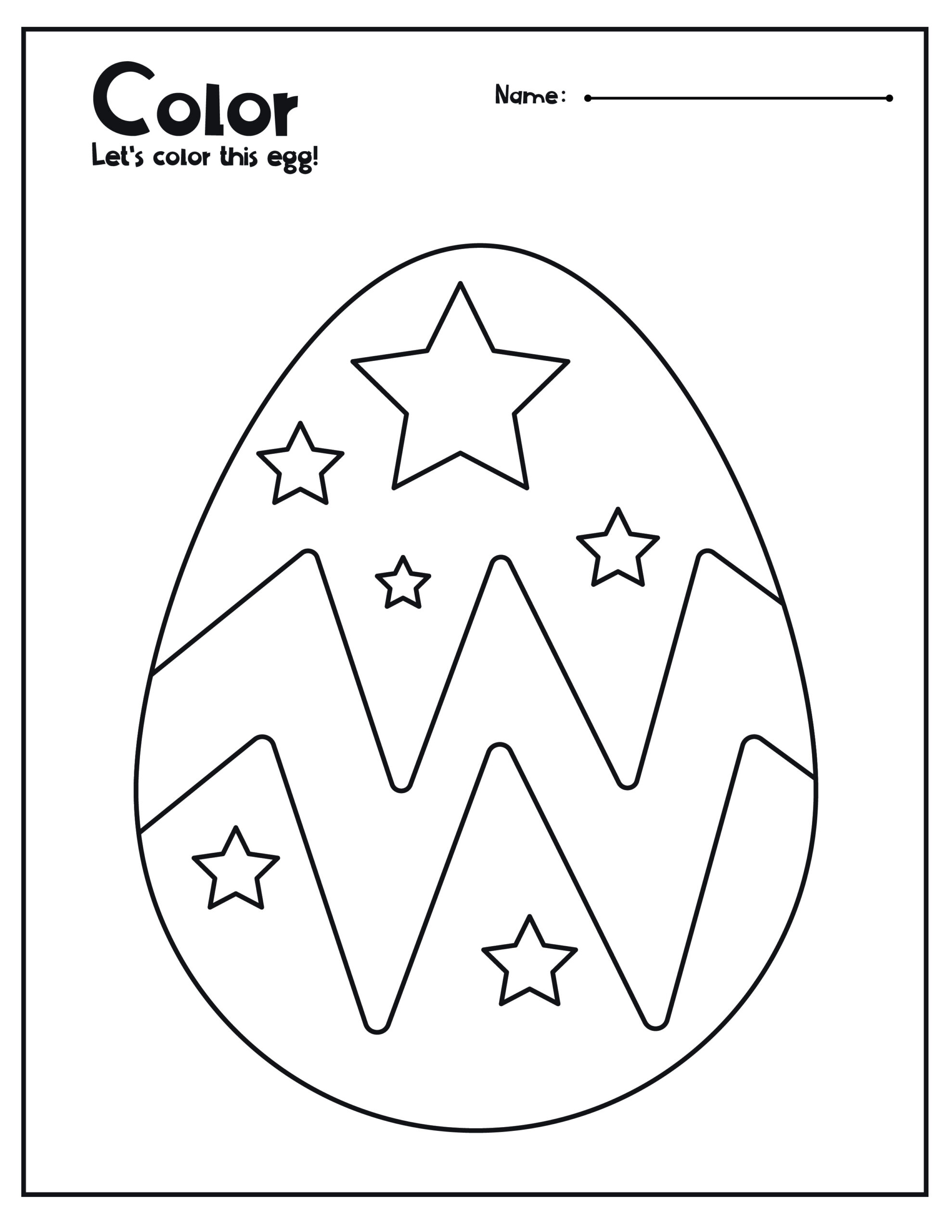 Easter eggs coloring pages made by teachers