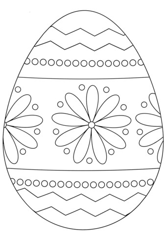 Easter egg coloring page free printable coloring pages