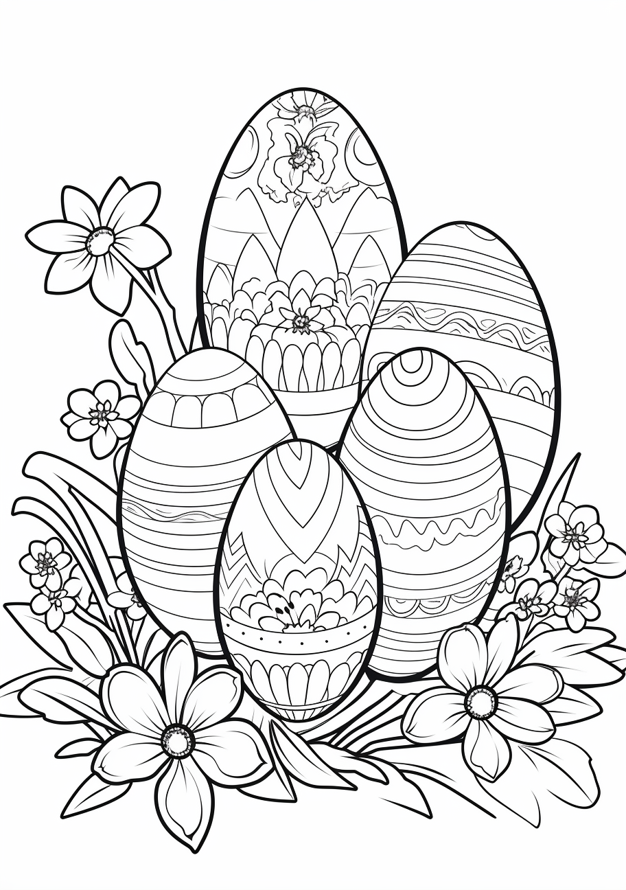 Easter egg coloring s printable art fun activities coloring