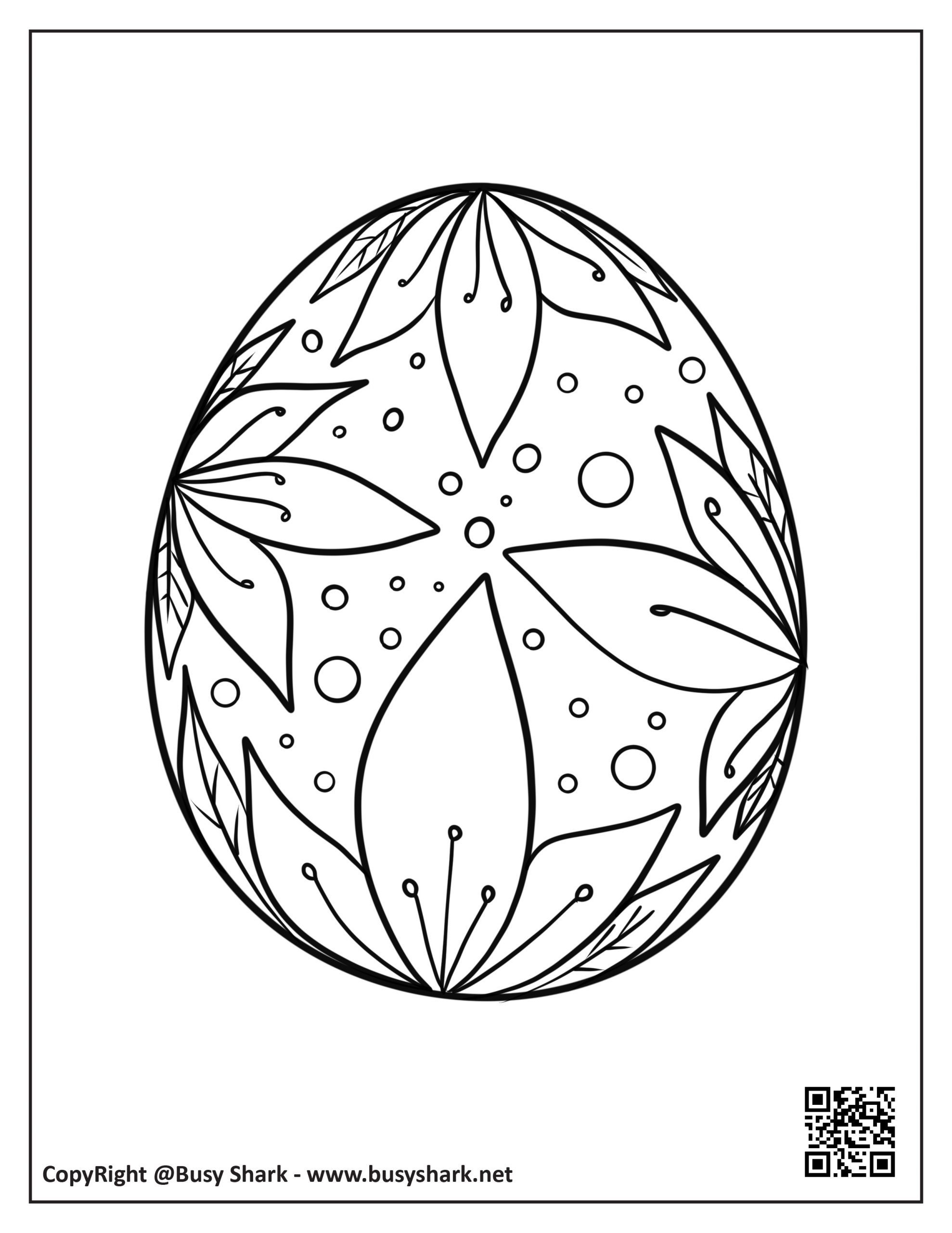 Easter eggs coloring pages free printables