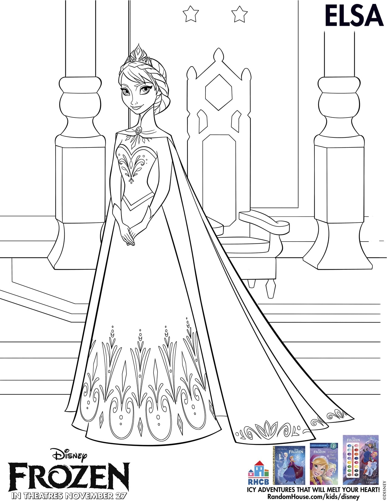 Disneys frozen coloring pages and printables for kids