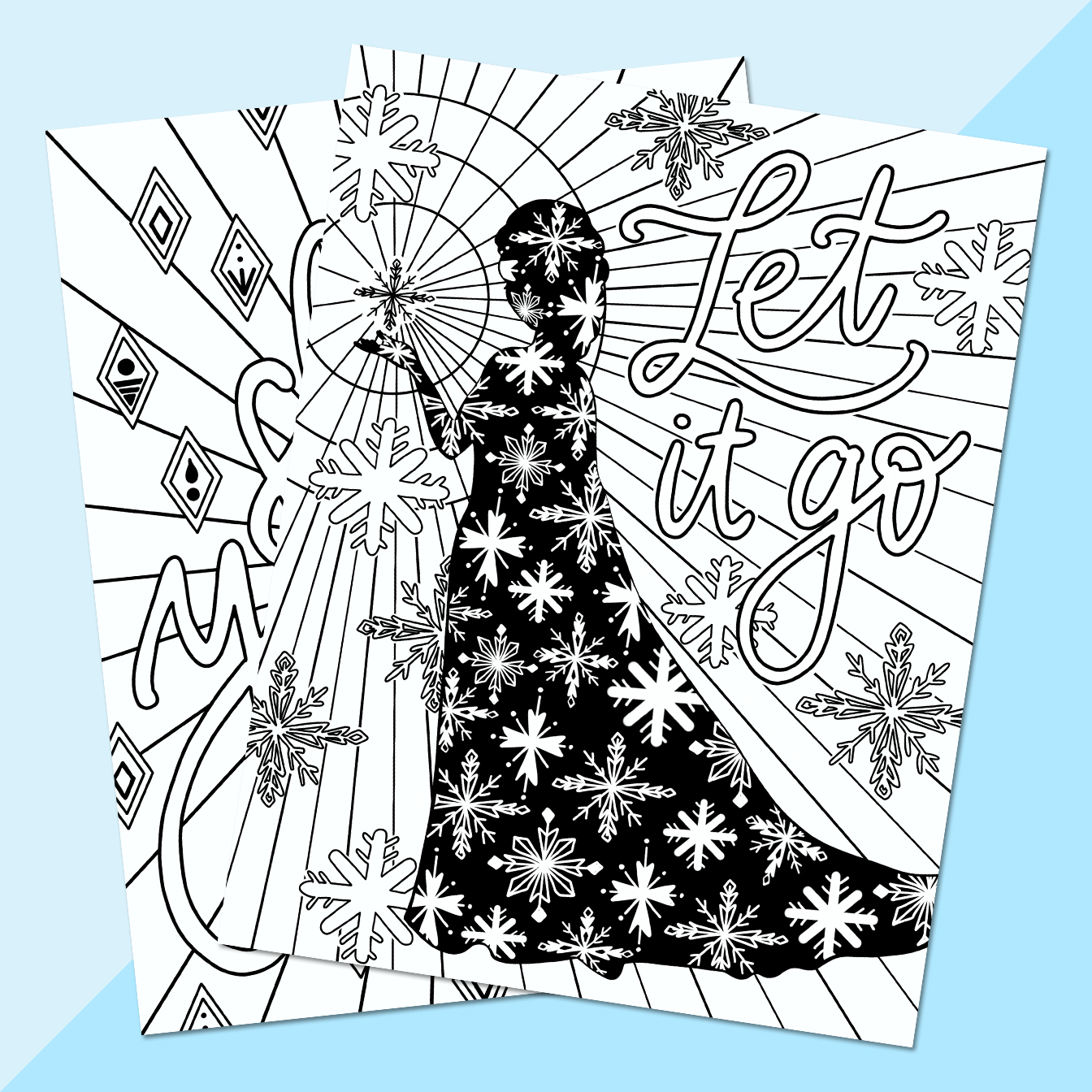 Free printable elsa coloring pages â once upon a theme park