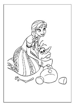 Printable disney frozen coloring pages collection elsa anna and friends