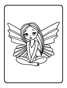 Fairy coloring book pages for kids printable coloring pages for children i