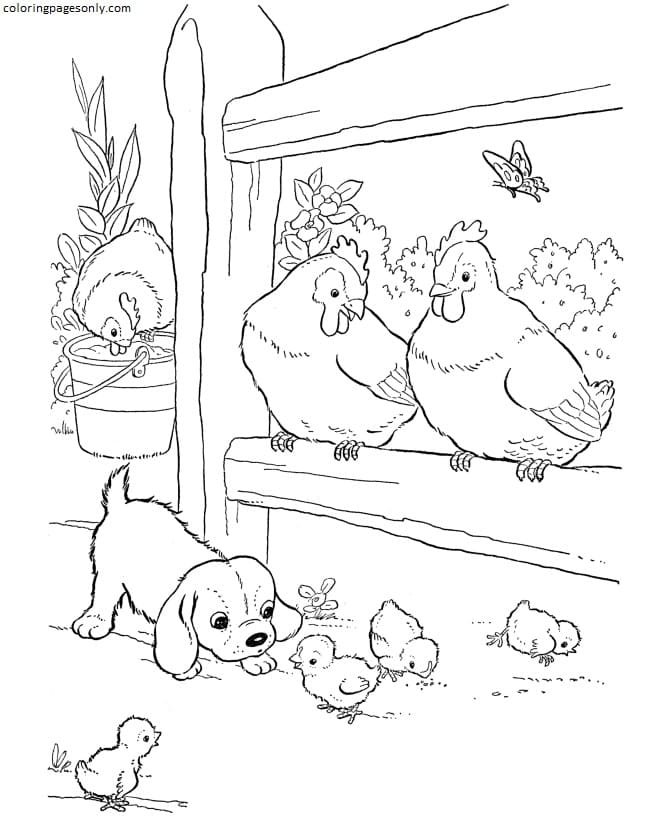 Farm animal coloring pages printable for free download