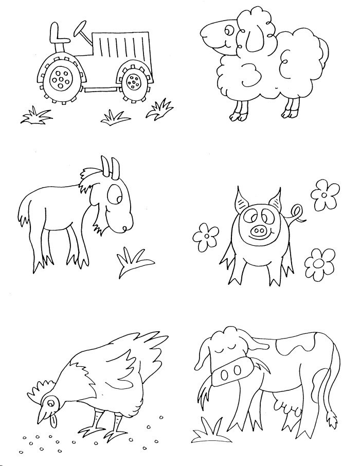 Free printable farm animal coloring pages for kids