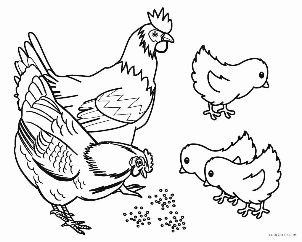 Free printable farm animal coloring pages for kids