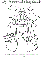 Farm animals coloring pages and printable activities