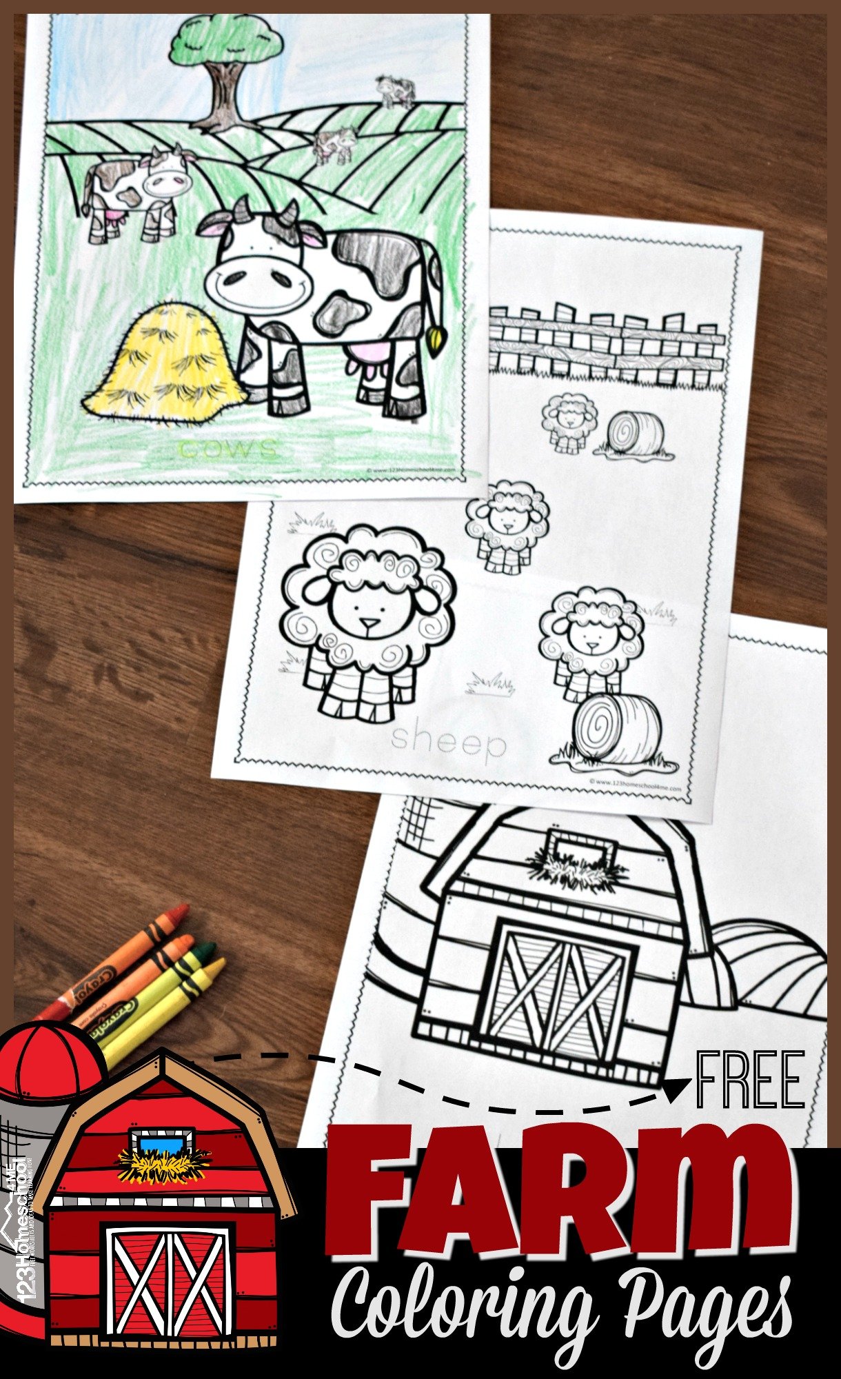 Ððð free printable farm animal coloring pages for kids