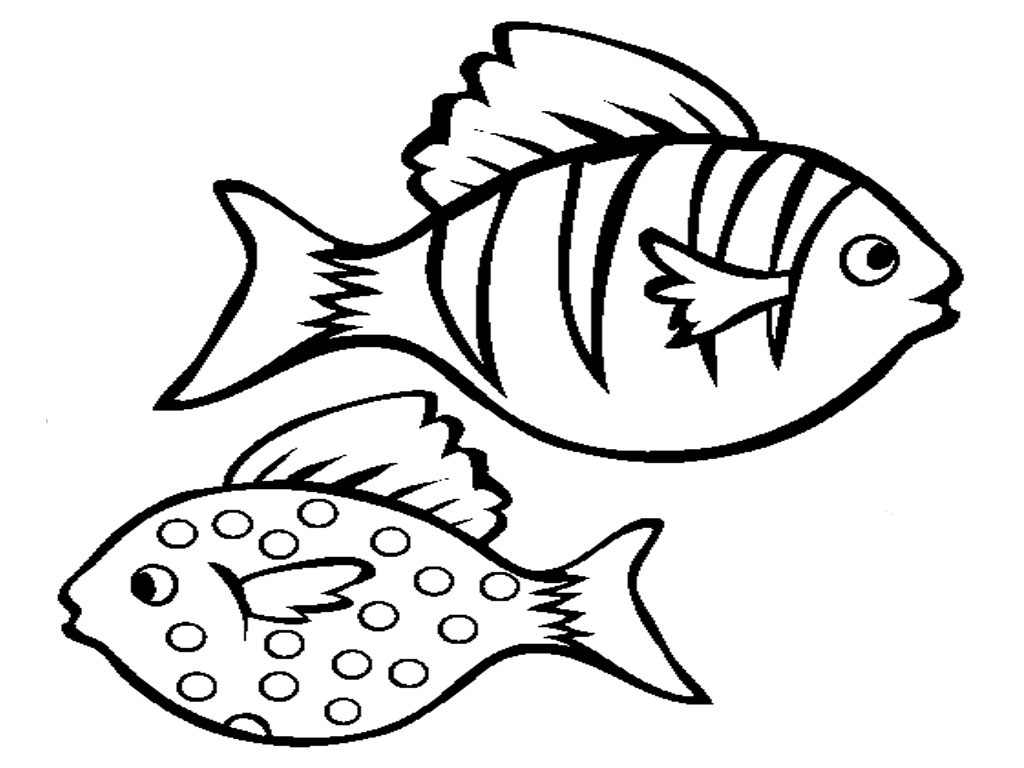 Free printable fish coloring pages for kids