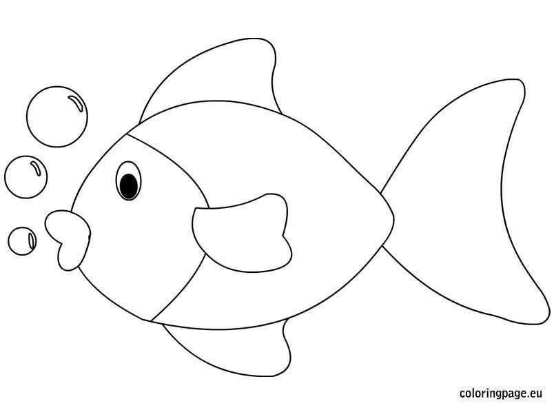 Fish coloring sheet coloring page