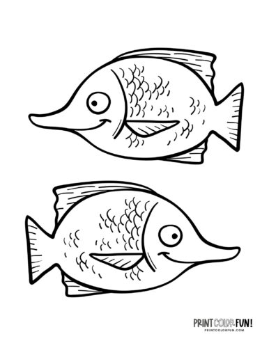 Free fish coloring pages color clipart swim through a sea of creativity activities at