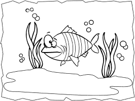 Fish coloring pages and printable activities