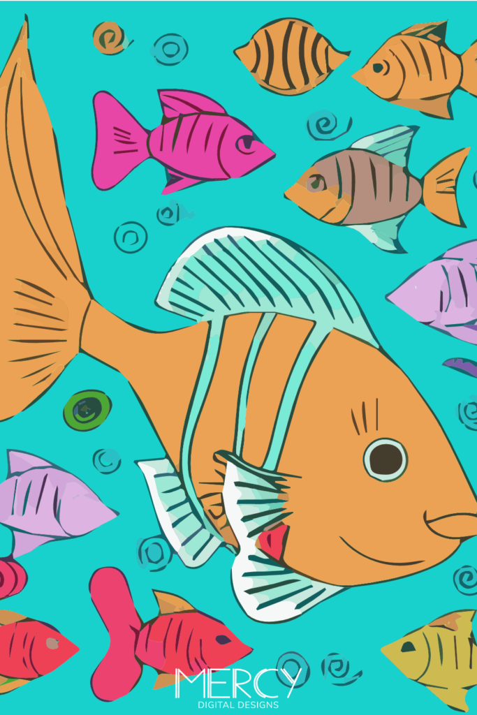 Coloring page of fish printables to color â mdd