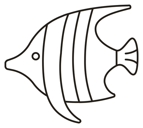 Tropical fish coloring page free printable coloring pages