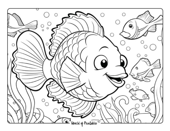 Fish coloring pages