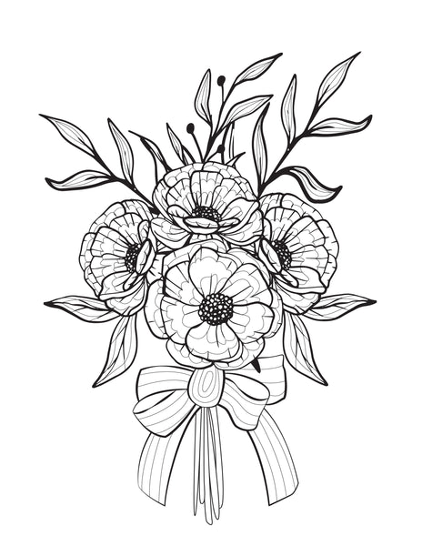 Flower coloring pages for adults and kids pages â freebie finding mom