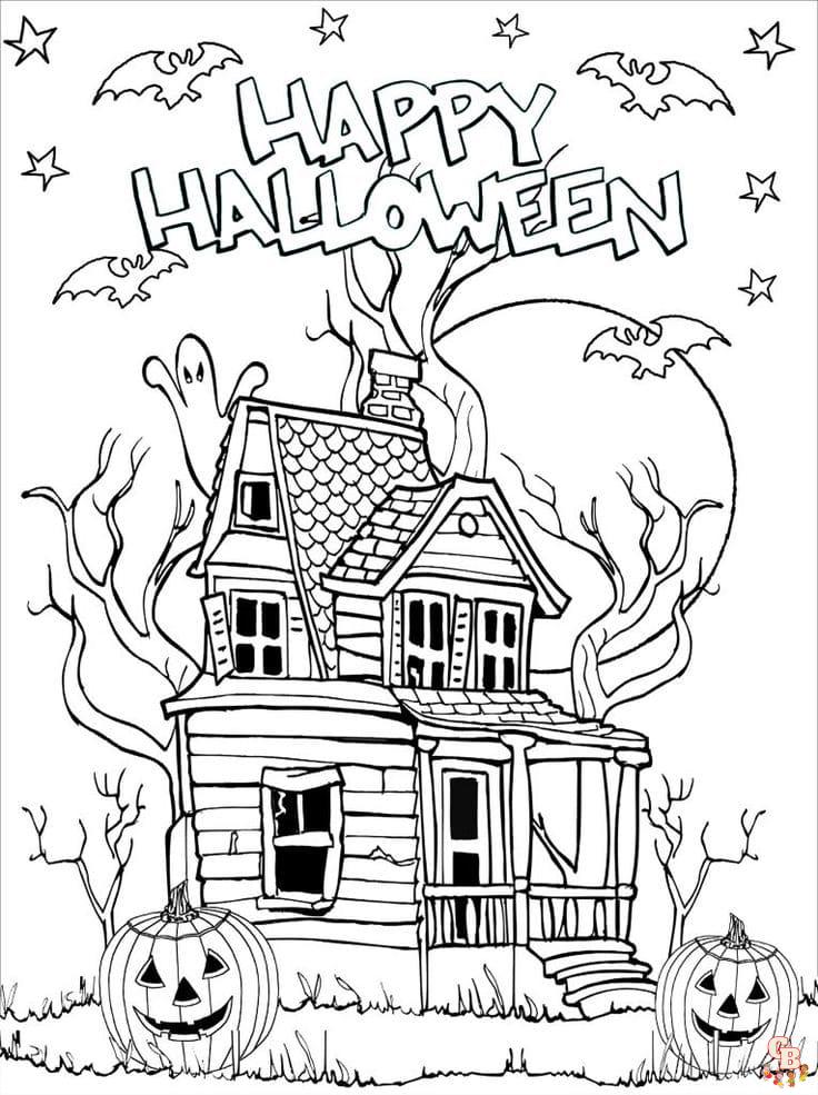 Halloween coloring pages to print for kids