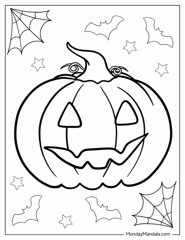 Halloween coloring pages free pdf printables