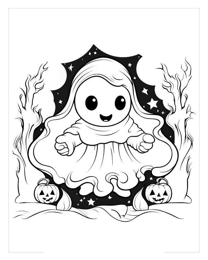 Cute halloween coloring pages by coloringpageswk on